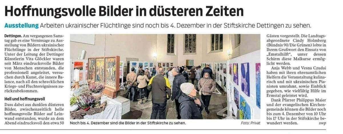 Ausstellung in der Dettinger Stiftskirche